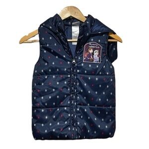 Disney Frozen 2 Puffer Vest w/ Hood Sz 7/8